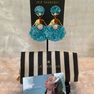 Lele Sadoughi Ocean Blue Earrings